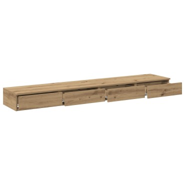 vidaXL Κομοδίνα από ξύλο καλλιτέχνη 200x36.5x16.5cm Επεξεργασμένο ξύλο 1 τεμ.
