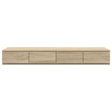 vidaXL Κομοδίνα με Συρτάρια Sonoma Oak 120x36.5x16.5cm Επεξεργασμένο Ξύλο 1 τεμ.