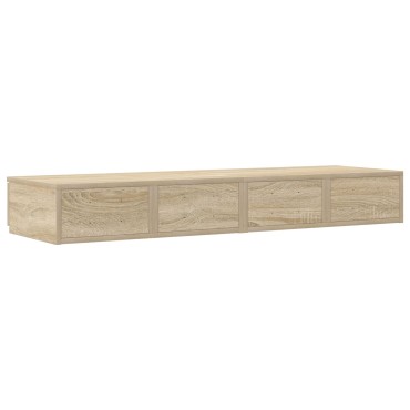 vidaXL Κομοδίνα με Συρτάρια Sonoma Oak 120x36.5x16.5cm Επεξεργασμένο Ξύλο 1 τεμ.