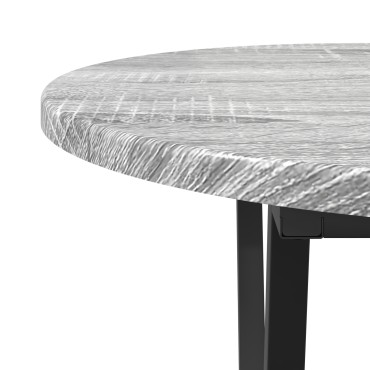 vidaXL Γκρι Τραπεζάκι Σαλονιού - 80x40x40.5 cm Κατασκευασμένο από Επεξεργασμένο Ξύλο και Μέταλλο 1 τεμ.