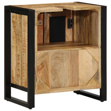 vidaXL Ντουλάπι Μπάνιου 55x35x60cm Μασίφ Ξύλο Μάνγκο