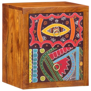 vidaXL Κομοδίνο 35x30x40cm Μασίφ Ξύλο Ακακίας 1 τεμ.