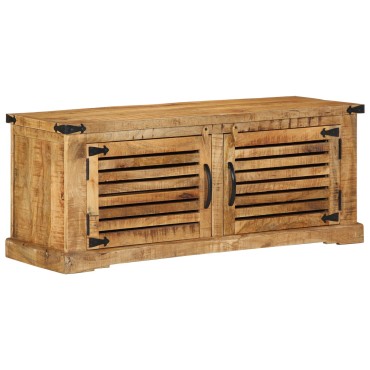 vidaXL πάγκος παπουτσιών 110x38x45cm από μασίφ ξύλο μάνγκο