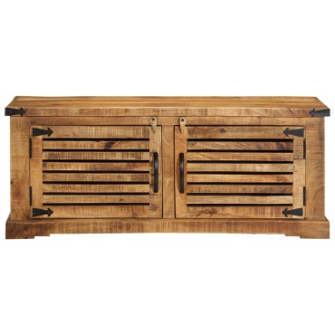 vidaXL πάγκος παπουτσιών 110x38x45cm από μασίφ ξύλο μάνγκο