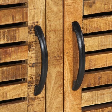 vidaXL πάγκος παπουτσιών 110x38x45cm από μασίφ ξύλο μάνγκο