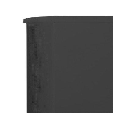 vidaXL Προστατευτικό Αέρα με 3 Πάνελ Ανθρακί 400 x 160 εκ. Υφασμάτινο