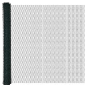 Πόδια περίφραξης vidaXL 5 τεμ U-Channel Πράσινα 150cm Ατσάλι, Εξαγωνική Περίφραξη vidaXL Πράσινη 1.5x10 μ Ατσάλι