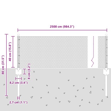 Φράχτες vidaXL 11 τμχ U-Channel Πράσινο 40cm Ατσάλι, Φράχτης Εξαγωνικός vidaXL Πράσινος 0.4x25 μ. Ατσάλι
