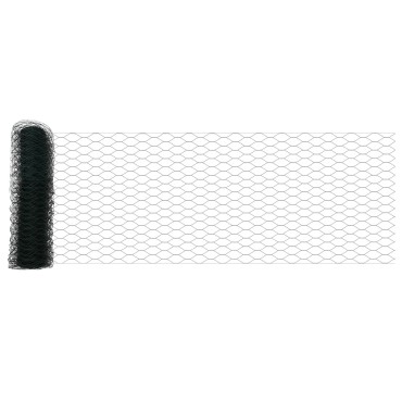 vidaXL Κολώνες Φράχτη 11 τεμ U-Channel Πράσινες 40cm Χάλυβα, vidaXL Εξαγωνική Φράχτη Πράσινη 0.4x25 μ Χάλυβα