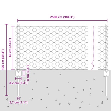 vidaXL Στήλες Φράγματος 11 τμχ U-Channel Πράσινες 60cm Σίδερο, vidaXL Εξαγωνική Πέργκολα Πράσινη 0,6x25 μ Σίδερο