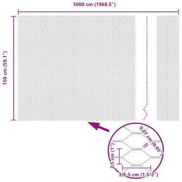 Πόδια Φράχτη vidaXL 11 τμχ U-Channel Πράσινο 150cm Χάλυβας, Εξαγωνικός Φράχτης vidaXL Πράσινος 1.5x50 μ Χάλυβας