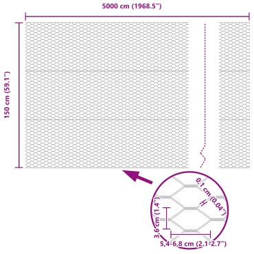 Πόλοι Περίφραξης vidaXL 11 τεμ U-Channel Πράσινο 150cm Ατσάλι, Περίφραξη Εξαγώνου vidaXL Πράσινη 1.5x50 μ Ατσάλι