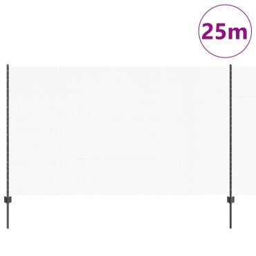 vidaXL Φράκτες 22 τεμ U-Channel Γκρι 140cm Ατσάλι, vidaXL Εξαγωνικός Φράκτης Γκρι 1.4x25 μ Ατσάλι