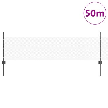 Φράκτες vidaXL 11 τμχ U-Channel Γκρι 60cm Ατσάλι, Εξαγωνικός Φράκτης vidaXL Γκρι 0.5x50 μ Ατσάλι