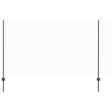 vidaXL Στήλες φράχτη 22 τμχ U-Channel Γκρι 140cm Χάλυβας, vidaXL Εξαγωνικός φράκτης Γκρι 1.4x50 μ. Χάλυβας