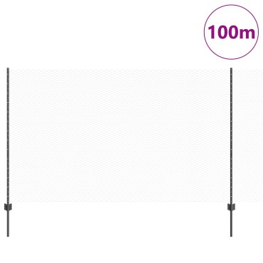 Φράχτες vidaXL 22 τεμ U-Channel Γκρι 140cm Βαθιά Χάλυβα, Εξαγωνικός Φράχτης vidaXL Γκρι 1,4x100 μ Χάλυβας
