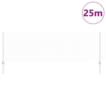 Πόμολα Φράκτη vidaXL 11 τεμάχια U-Channel 80cm Γαλβανισμένο Ατσάλι, Εξαγωνικός Φράκτης vidaXL 0.8x25 μ Γαλβανισμένο Ατσάλι