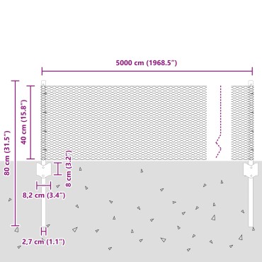 vidaXL Πόρτες Φράκτη 11 τμχ U-Channel 40cm Γαλβανισμένο Ατσάλι, vidaXL Εξαγωνικός Φράκτης 0.4x50 μ Γαλβανισμένο Ατσάλι