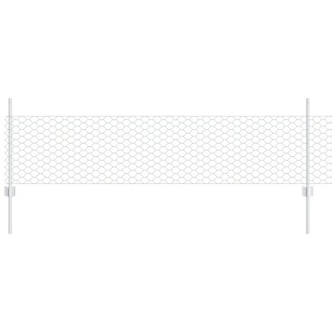 Φράχτες vidaXL 11 τεμ U-Channel 60cm Γαλβανισμένο Ατσάλι, Φράχτης Εξαγώνων vidaXL 0,5x50 μ Γαλβανισμένο Ατσάλι