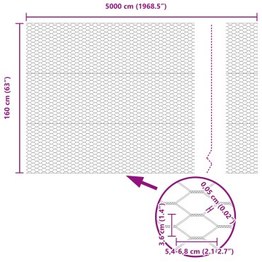 Φράχτες vidaXL 22 τεμ U-Channel 160cm Γαλβανισμένος Χάλυβας, Φράχτης Εξαγωνικός vidaXL 1.6x50 μ Γαλβανισμένος Χάλυβας