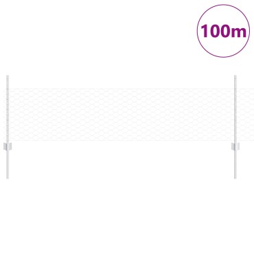 Φράκτες vidaXL 11 τεμάχια U-Channel 60 εκ Γαλβανισμένος Χάλυβας, Φράκτης Εξάγωνου 0.5x100 μ Γαλβανισμένος Χάλυβας