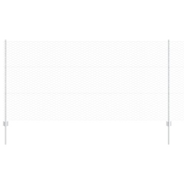 vidaXL Στύλοι Φράκτη 22 τμχ U-Channel 120cm Γαλβανισμένος Χάλυβας, vidaXL Εξάγωνος Φράκτης 1,2x100 μ Γαλβανισμένος Χάλυβας