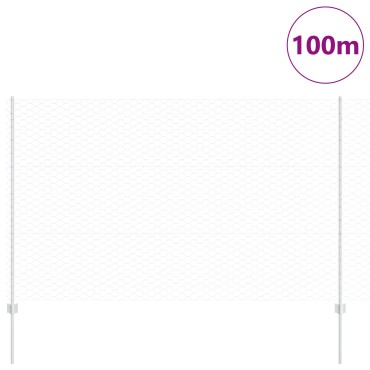 vidaXL Πόρτες Φράχτη 22 τμχ U-Channel 150cm Γαλβανισμένο Ατσάλι, vidaXL Εξαγωνικός Φράχτης 1.5x100 μ Γαλβανισμένο Ατσάλι