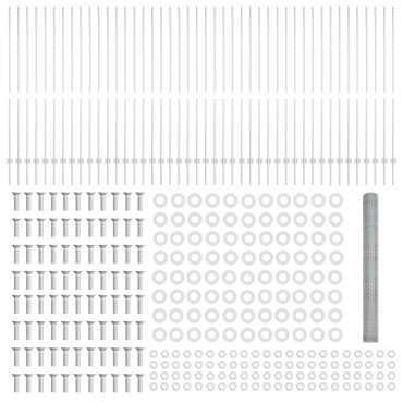 vidaXL Στοιχεία Περιφράξεων 22 τεμάχια U-Channel 160cm Γαλβανισμένος Χάλυβας, vidaXL Εξαγωνική περίφραξη 1.6x100 m Γαλβανισμένος Χάλυβας