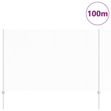 Πόλοι φράχτη vidaXL 22 τεμ U-Channel 160cm Γαλβανισμένο ατσάλι, Εξαγωνικός φράχτης vidaXL 1,6x100 μ Γαλβανισμένο ατσάλι