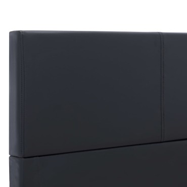 vidaXL Πλαίσιο Κρεβατιού Μαύρο 160 x 200 εκ. από Συνθετικό Δέρμα
