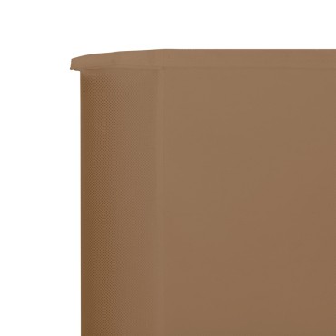 vidaXL Προστατευτικό Αέρα με 3 Πάνελ Taupe 400 x 160 εκ. Υφασμάτινο