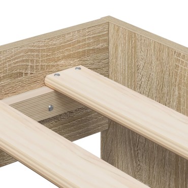 vidaXL Κρεβάτι Αποθήκευσης Sonoma Oak 90x190 εκ.