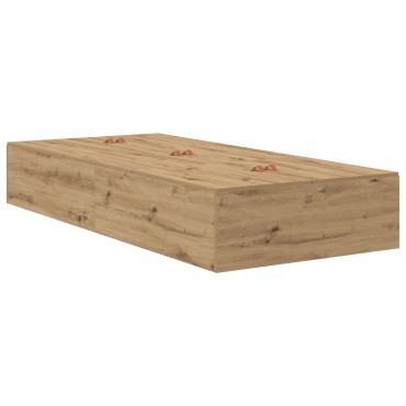 vidaXL κρεβάτι αποθήκευσης  Artisan Oak Επεξεργασμένο ξύλο