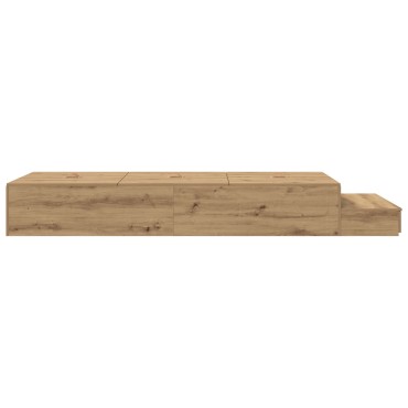 vidaXL κρεβάτι αποθήκευσης  Artisan Oak Επεξεργασμένο ξύλο