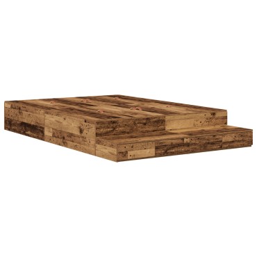 vidaXL Κρεβάτι Αποθήκευσης Παλιού Ξύλου 150x200 εκ