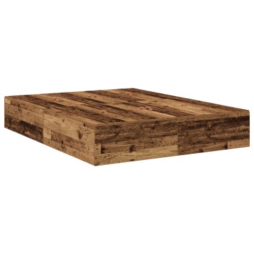 vidaXL Κρεβάτι Αποθήκευσης Παλιού Ξύλου 150x200 εκ