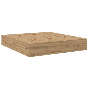 vidaXL Κρεβάτι Αποθήκευσης Artisan Oak 180x200 εκ.