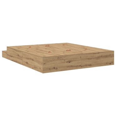 vidaXL Κρεβάτι Αποθήκευσης Artisan Oak 180x200 εκ.