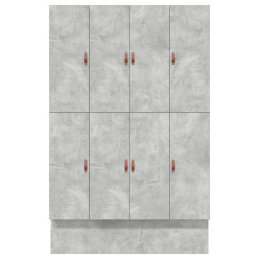 vidaXL Κρεβάτι Αποθήκευσης Σκυρόδεμα Γκρι 140x190 εκ.