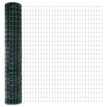 vidaXL Euro Fence με 5 U Posts Πράσινο 1.6x10 μ Χάλυβας