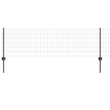 vidaXL Euro Fence Σετ 2 Γκρι Σίδερο Μεγάλο Ανθεκτικό Φράχτης