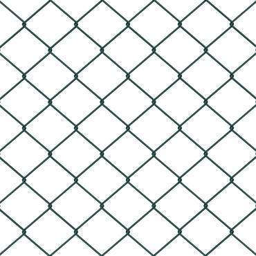 vidaXL Φράκτης Chain Link με 10 U Πόλους Πράσινος 1x10 μ Ατσάλι