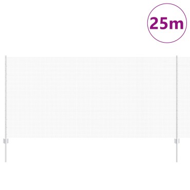 vidaXL Γαλβανισμένο Φence  με 22 U Posts Ασημί 1.2x25 μ Μεταλλικό