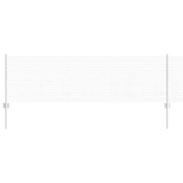 vidaXL Φράχτης  με 22 U Posts Ασημί 0.6x50 m Ατσάλι