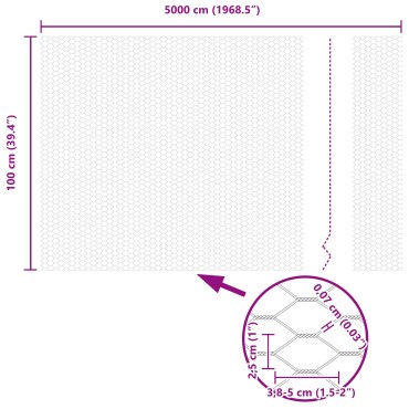 Φράκτες vidaXL 11 τεμ U-Channel Πράσινο 100cm Ατσάλι, Φράκτης vidaXL Εξαγωνικός Πράσινος 1x50 m Ατσάλι