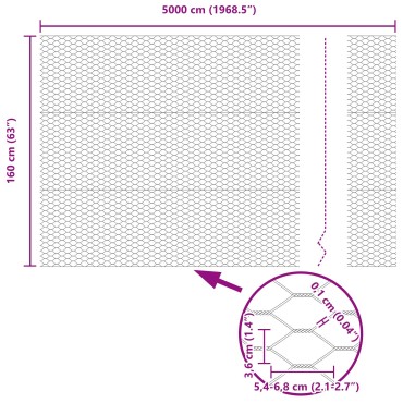 Πόρτες φράχτη vidaXL 11 τεμ U-Channel Πράσινο 160cm Χάλυβας, Εξαγωνικός Φράχτης vidaXL Πράσινο 1.6x50 μ Χάλυβας
