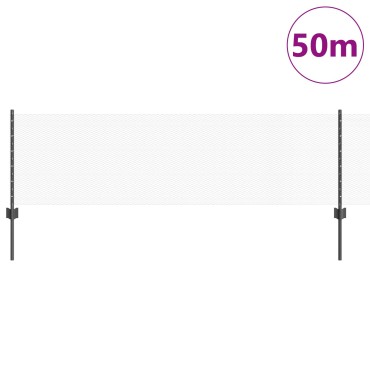 vidaXL Στηρίγματα Φράκτη 11 τεμ U-Channel Γκρι 60cm Χάλυβας, vidaXL Εξαγωνικός Φράκτης Γκρι 0.6x50 μ Χάλυβας