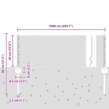 vidaXL Σημείο Φράχτη 5 τμχ U-Channel 40cm Γαλβανισμένος Χάλυβας, vidaXL Εξαγωνικός Φράχτης 0.4x10 μ Γαλβανισμένος Χάλυβας