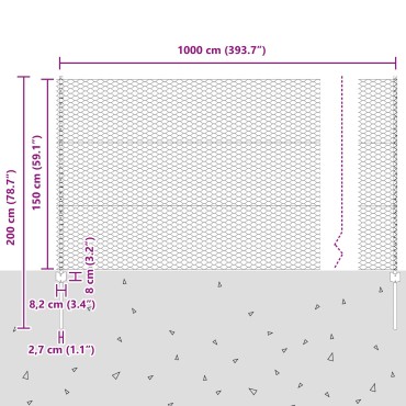 Πό Posts vidaXL 10 τμχ U-Channel 150 εκ Γαλβανισμένος Χάλυβας, Φράχτης vidaXL Εξαγωνικός 1.5x10 μ Γαλβανισμένος Χάλυβας
