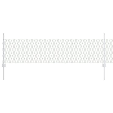 Post φράχτη vidaXL 11 τεμ U-Channel 60cm Σφυρήλατο ατσάλι, Εξαγωνικός φράχτης vidaXL 0.5x50 μ Σφυρήλατο ατσάλι